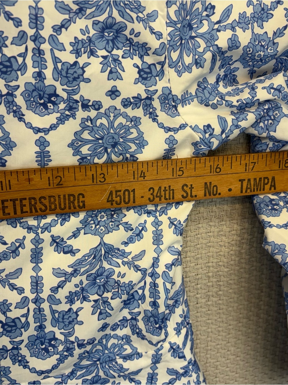 Tuckernuck Hyacinth House Baby Blue Floral Hillsborough Dress XS Cottagecore EUC - Picture 11 of 13